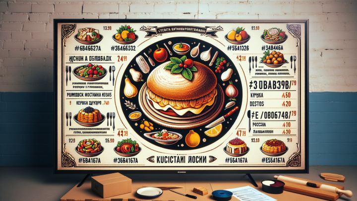 Меню борд. пекарня. кавказский стиль.
