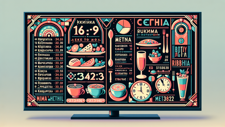 Меню борд. кофейня. ар-деко стиль.