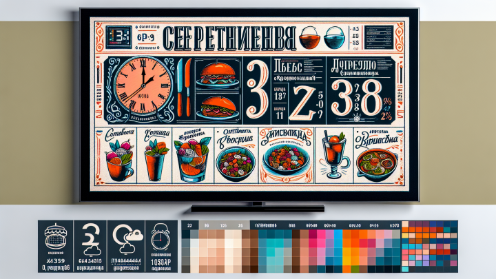 Меню борд. столовая. лофт стиль.