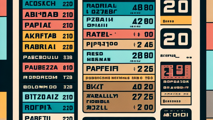 Меню борд. бар. ретро стиль.