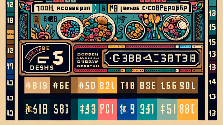 Меню борд. паб. восточный стиль.