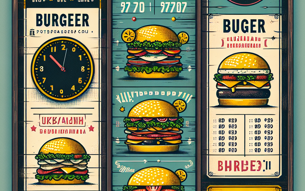 Меню борд. бургерная. шебби-шик стиль.