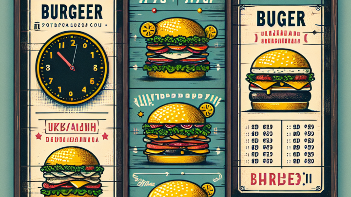 Меню борд. бургерная. шебби-шик стиль.