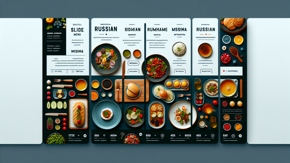 Меню борд. столовая. минимализм стиль.