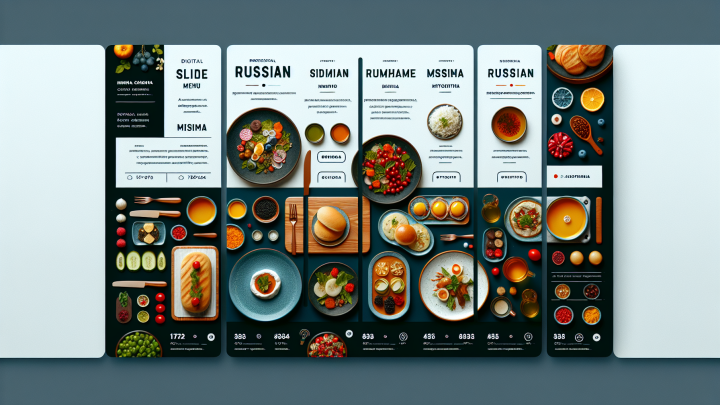 Меню борд. столовая. минимализм стиль.