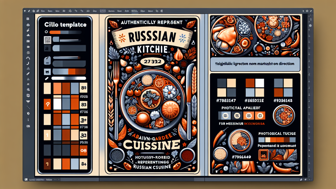 Меню борд. пиццерия. авангард стиль.