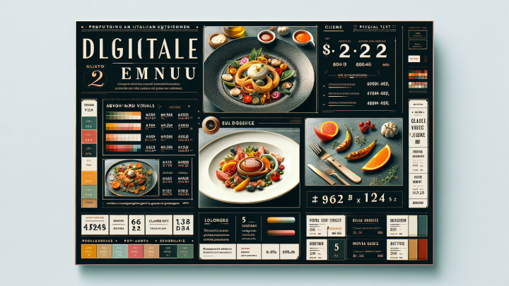 Меню борд. автомат-кафе. авангард стиль.