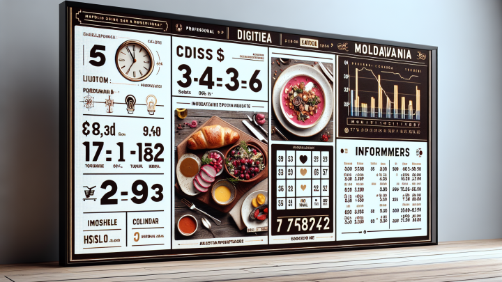 Меню борд. кафе. европейский стиль.