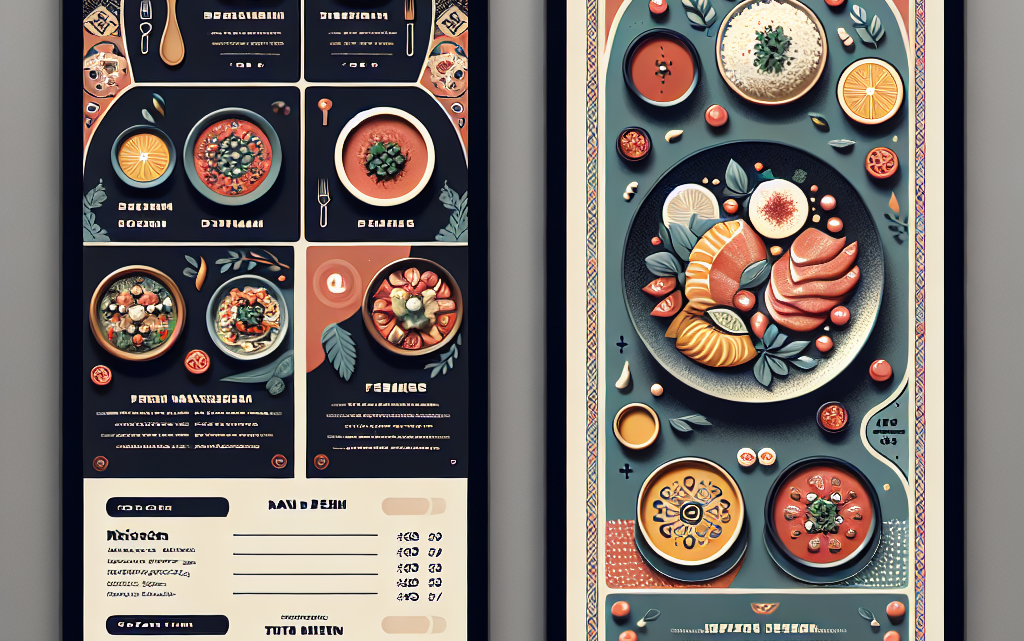 Меню борд. шаурмичная. минимализм стиль.