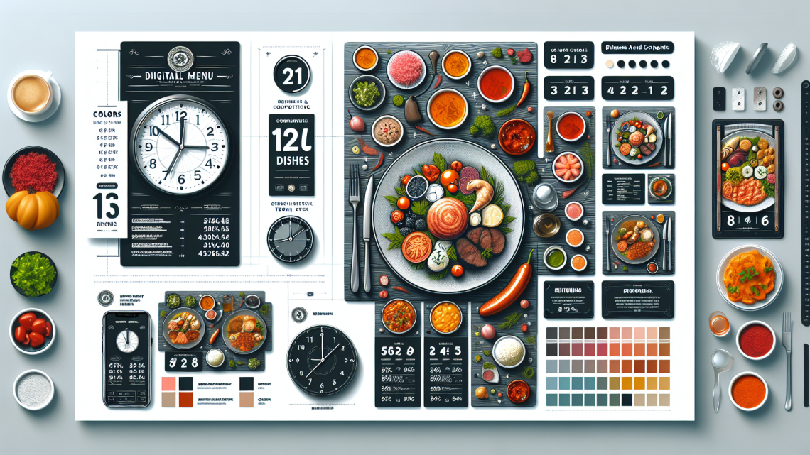 Меню борд. столовая. бизнес, деловой стиль.