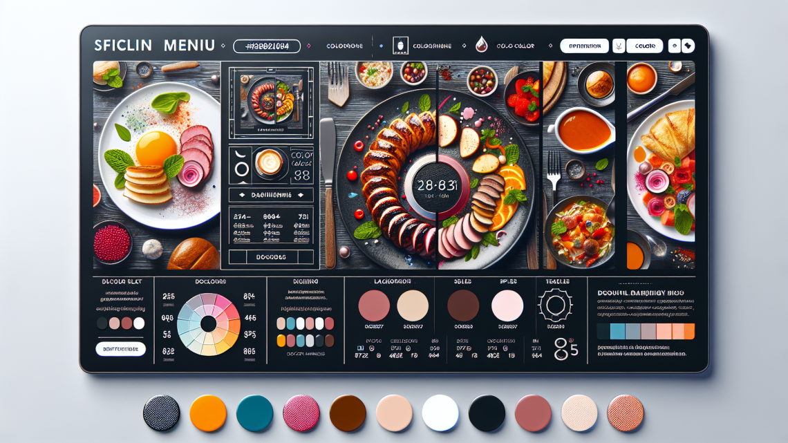 Меню борд. автомат-кафе. хай-тек стиль.