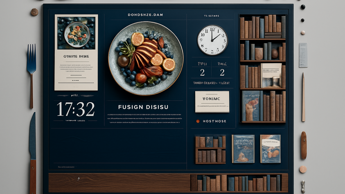 Меню борд. книжное-кафе. эклектика стиль.