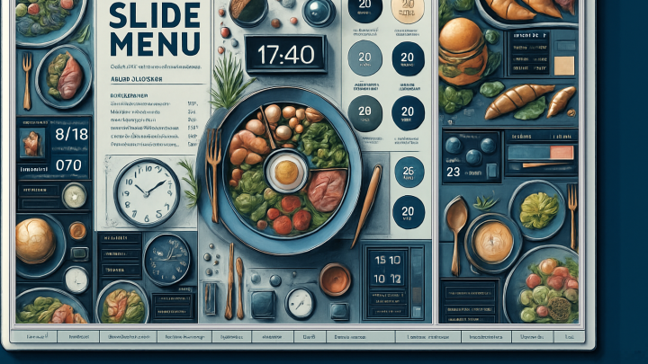 Меню борд. фуд-корт. бизнес, деловой стиль.