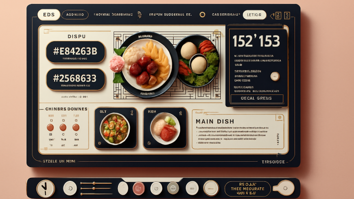 Меню борд. чайная. китайский стиль.