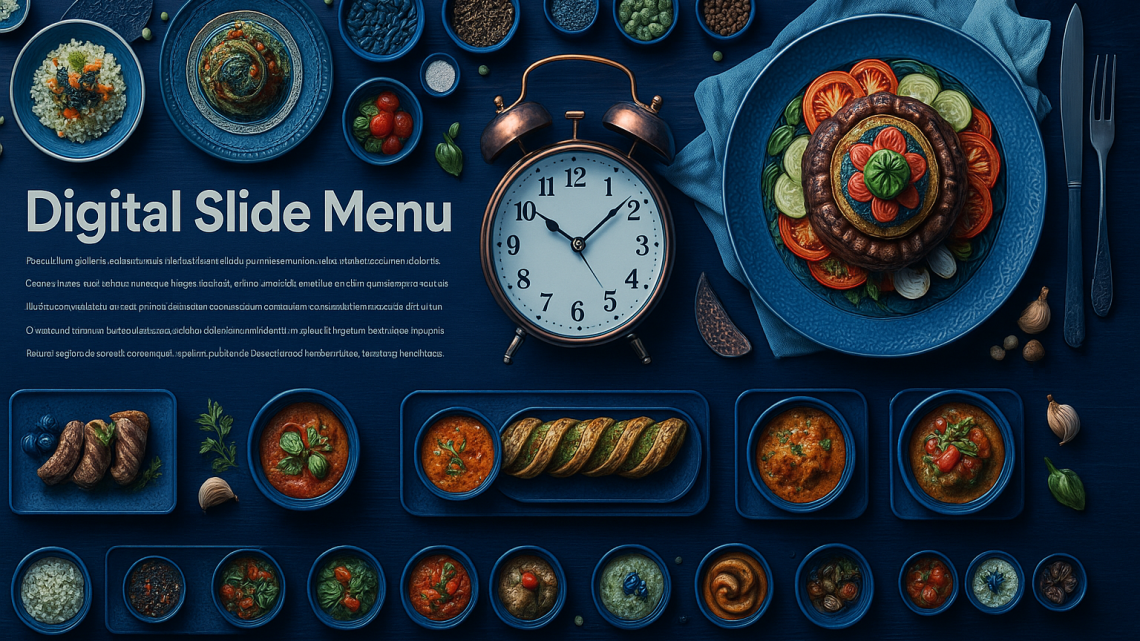 Меню борд. шаурмичная. восточный стиль.