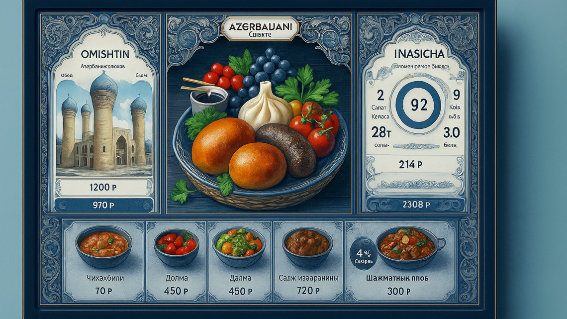 Меню борд. чайная. барокко стиль.