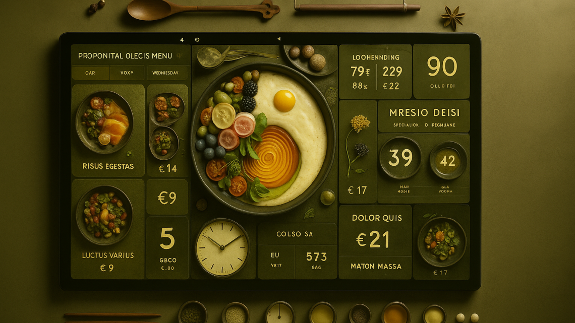 Меню борд. бар. модерн стиль.