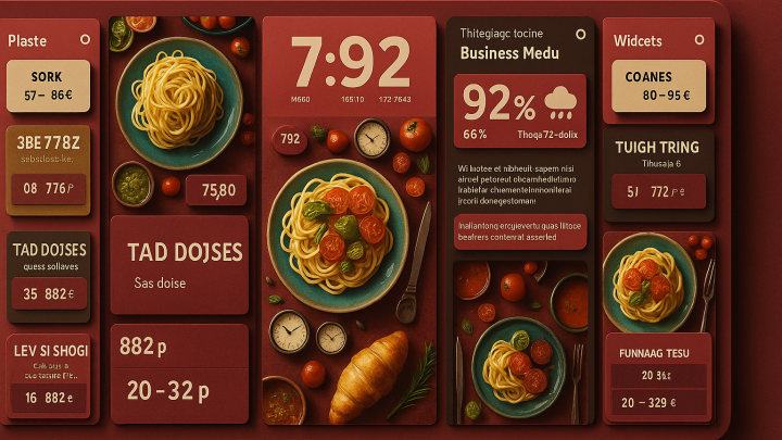 Меню борд. пиццерия. бизнес, деловой стиль.