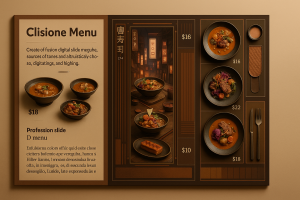 Меню борд. кальянная. киберпанк стиль.