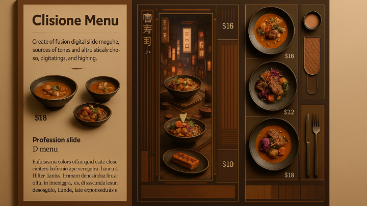 Меню борд. кальянная. киберпанк стиль.