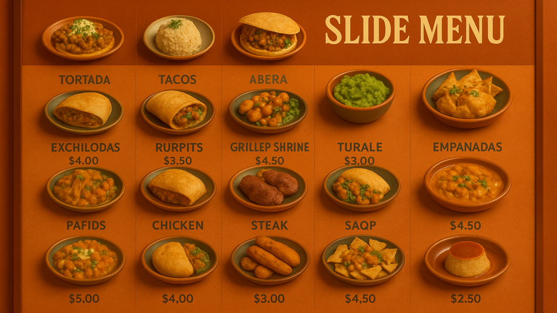 Меню борд. бургерная. бизнес, деловой стиль.