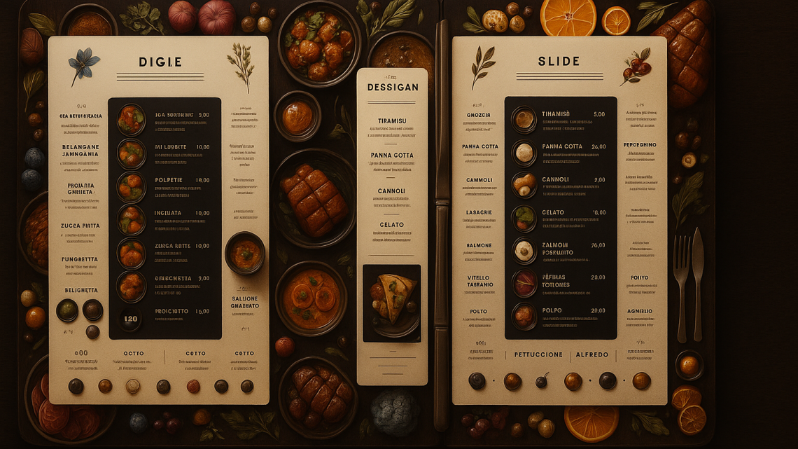 Меню борд. столовая. бизнес, деловой стиль.