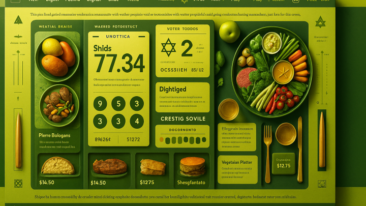 Меню борд. шаурмичная. авангард стиль.