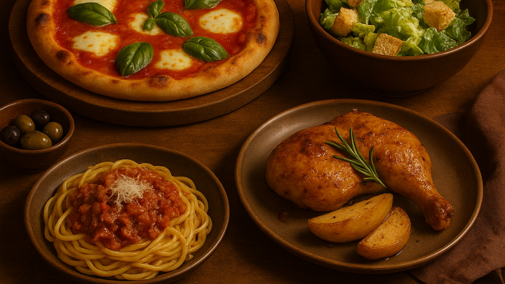 Меню борд. автомат-кафе. готика стиль.