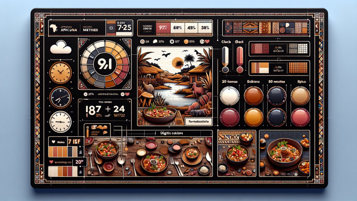 Меню борд. бар. африканский стиль.