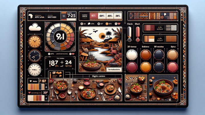 Меню борд. бар. африканский стиль.