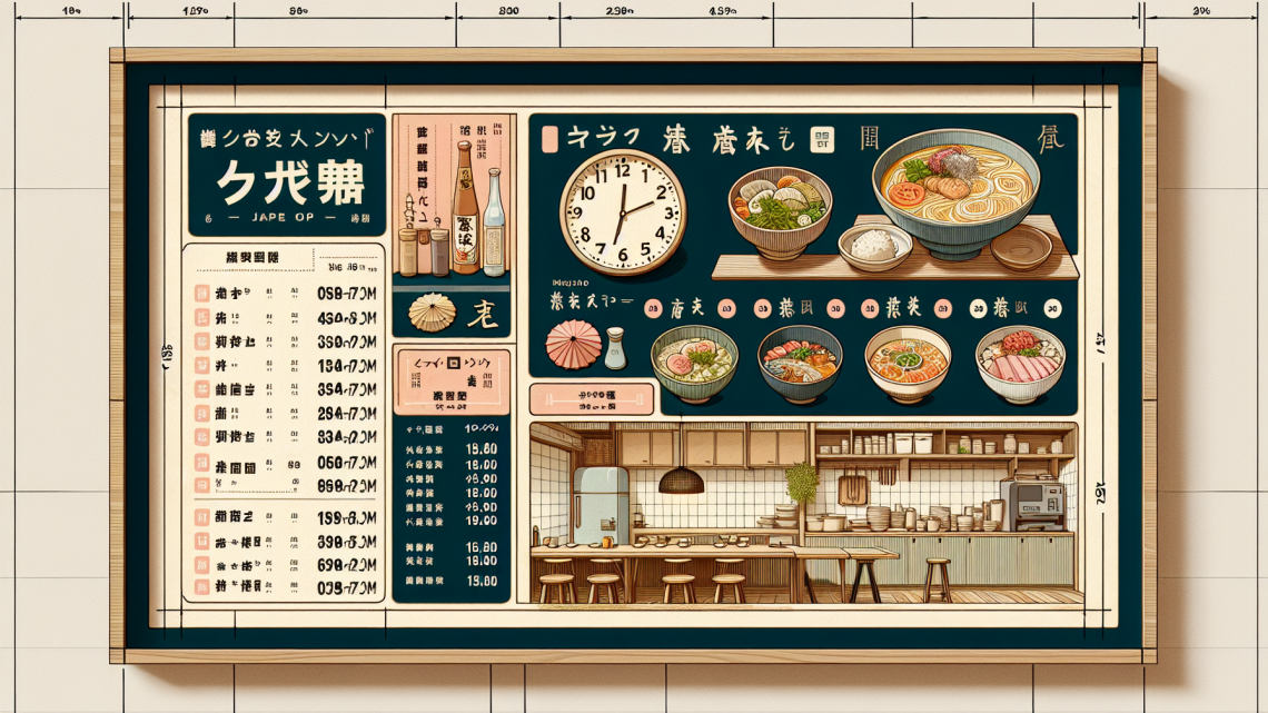 Меню борд. кафе. японский стиль.