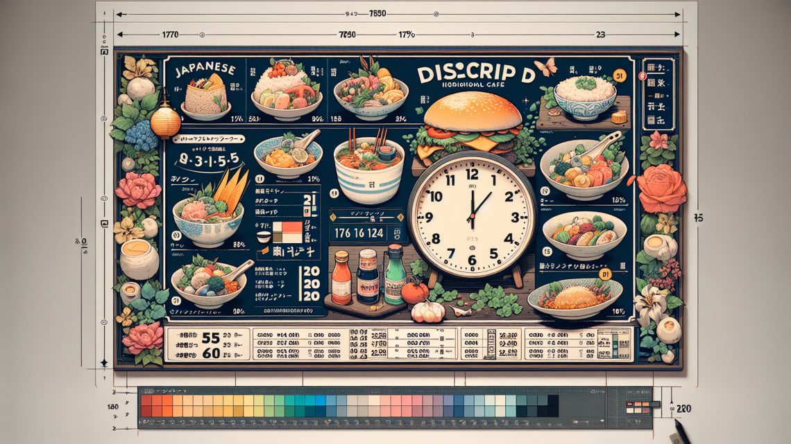 Меню борд. кафе. японский стиль.