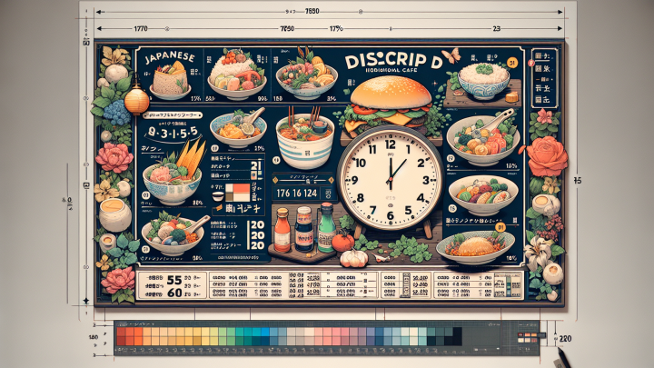 Меню борд. кафе. японский стиль.