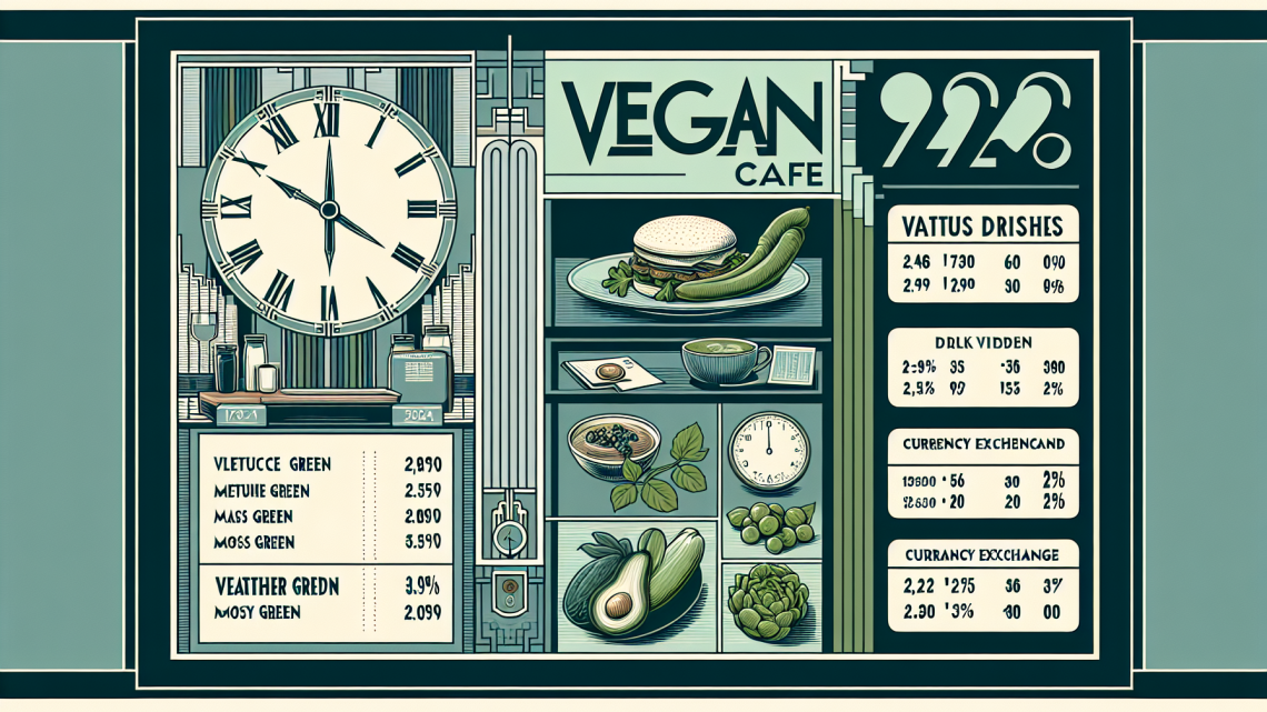 Меню борд. веганское-кафе. ар-деко стиль.