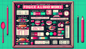 Меню борд. детское-кафе. детский стиль.