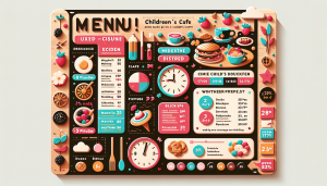 Меню борд. детское-кафе. экостиль стиль.