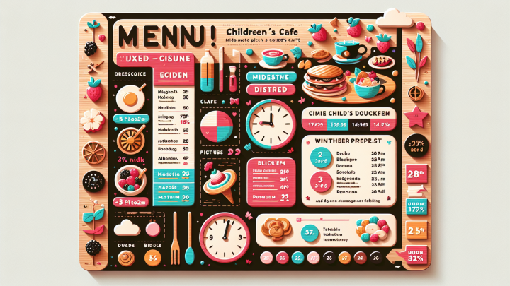Меню борд. детское-кафе. экостиль стиль.