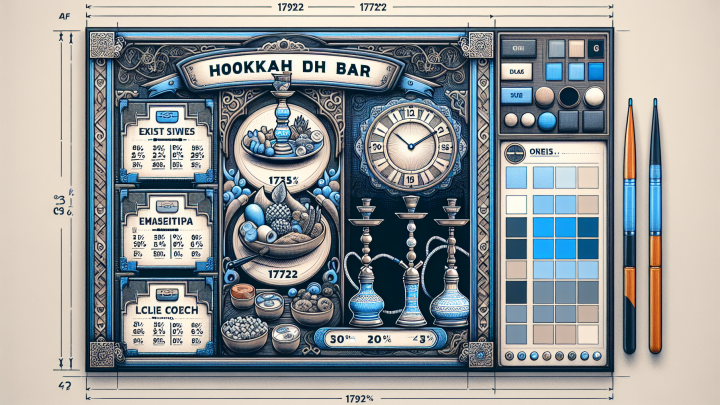 Меню борд. кальянная. восточный стиль.