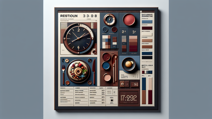 Меню борд. кафе. авангард стиль.