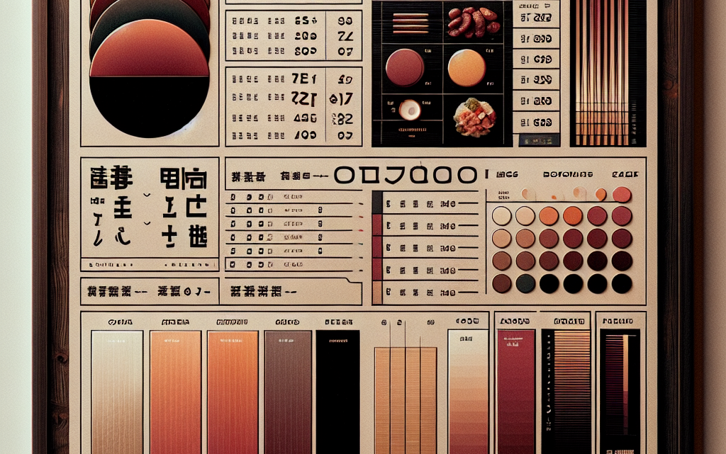 Меню борд. ресторан. японский стиль.