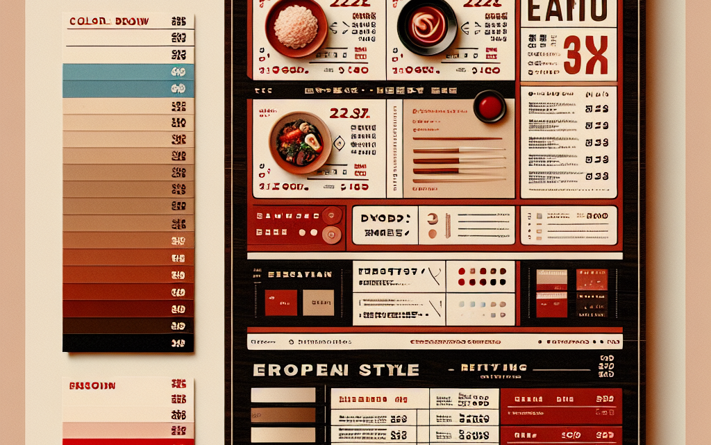 Меню борд. ресторан. европейский стиль.