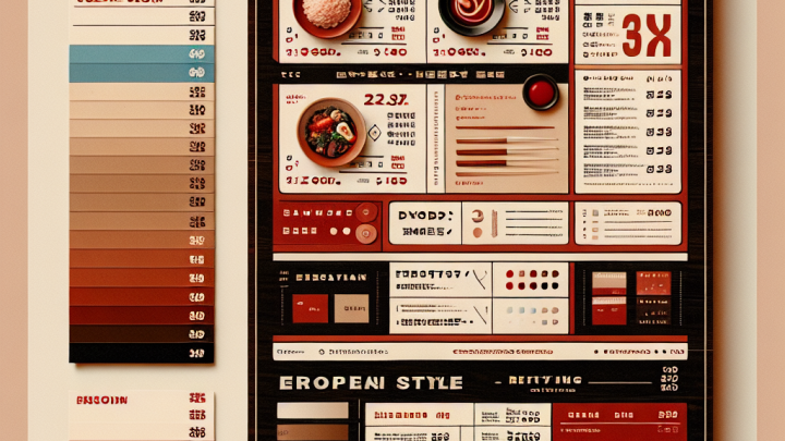 Меню борд. ресторан. европейский стиль.