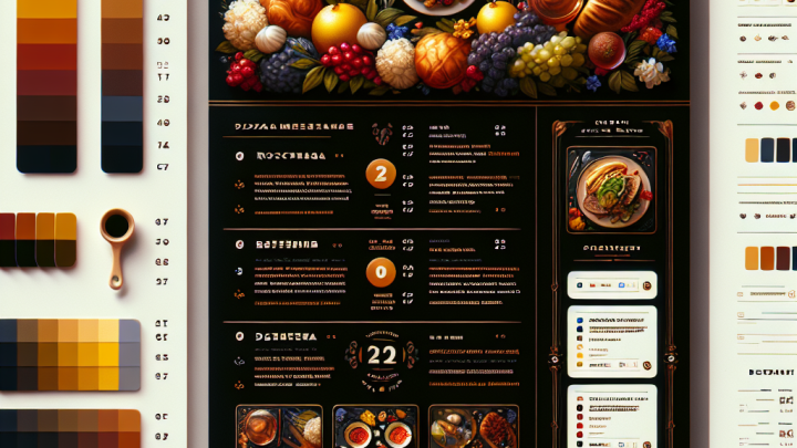 Меню борд. кафе. рококо стиль.