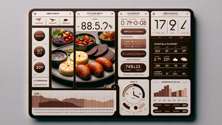 Меню борд. автомат-кафе. авангард стиль.