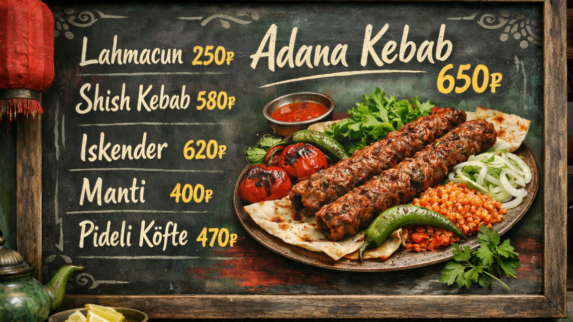 Меню борд. бар. азиатский стиль.