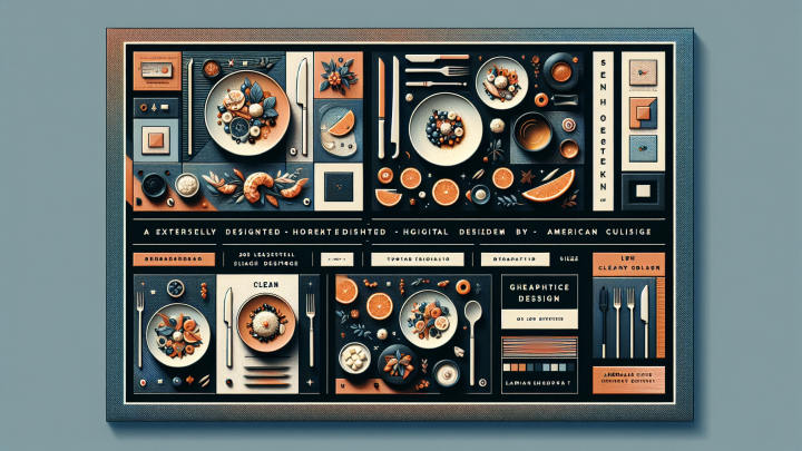 Меню борд. фуд-корт. авангард стиль.