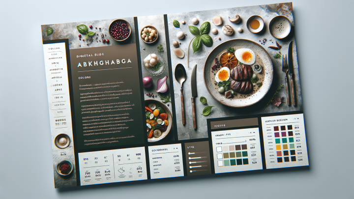 Меню борд. автомат-кафе. авангард стиль.