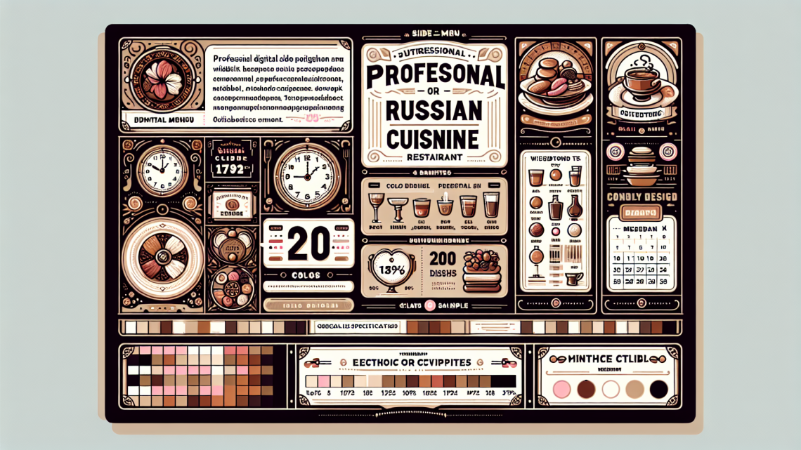 Меню борд. паб. классика стиль.