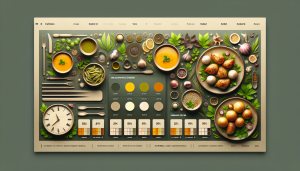 Меню борд. бар. авангард стиль.