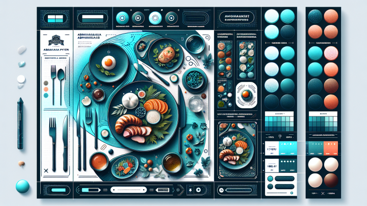 Меню борд. автомат-кафе. авангард стиль.